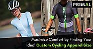 Maximize Comfort by finding Size for your Custom Cycling Apparel, cycling jerseys, bike shorts - Primal