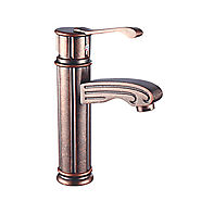 Traditional Brass Antique Copper Bathroom Sink Faucets At FaucetsDeal.com