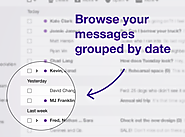 Yahoo Mail now groups your emails by day/time period