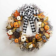 Beautiful Outdoor Fall Harvest Wreaths For The Front Door – Autumn Wreaths You’ll LOVE