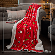 Embrace Holiday Comfort with Our Celebright Santa Sherpa Blanket