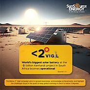 World's Largest Solar Battery Now Fully Operational in South Africa | Courtesy by Top Solar Company in India