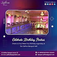 Saffron Banquet Hall — The Best Birthday Party Hall with Food in Noida