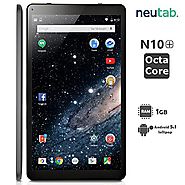 NeuTab® 10.1 Inch Octa Core Android 5.1 Lollipop System Tablet 1GB RAM 16GB ROM Bluetooth 4.0 Dual Camera Mini HDMI o...