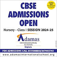 CBSE Admissions Open at Adamas International School