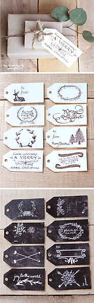 Free Christmas Gift Tag Printables by We Lived Happily Ever After