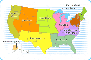 Interactives . United States History Map . Fifty States