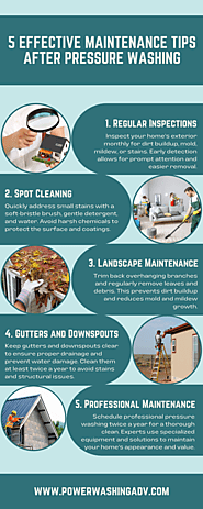 5 Effective Maintenance Tips After Pressure Washing