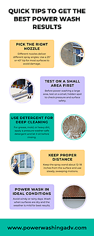 Quick Tips to Get the Best Power Wash Results