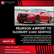 Pearson Airport To Sudbury Limo Service