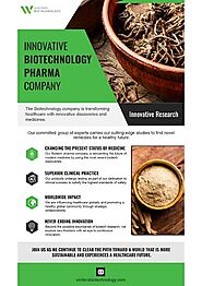 Innovative Biotechnology Pharma Company