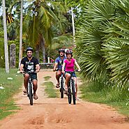 Cycling around the village