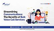 Streamlining Communications: The Benefits of Bulk Voice Call Services