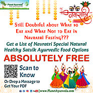 9 Day Navratri Special Diet Chart - Planet Ayurveda