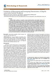 Biofield | Phenotyping & Genotyping Characteristic of Shigella sonnei