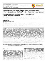 Biofield | Aftermath on Staphylococcus aureus