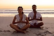 Yoga sessions at the beach