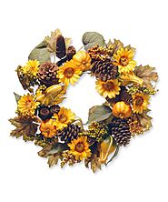 Gorgeous Fall Sunflower Wreaths For The Front Door Of Your Home