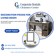 Upgrade Your Space with Decoration Pieces For Living Room | Corporate Rentals Clearance Center