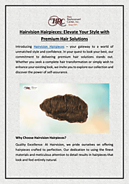 Hairvision Hairpieces: Elevate Your Style with Premium Hair Solutions