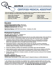 2016 Sample Resume For Medical Assistant