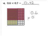 lesson 4.6 decimal multiplication moddels