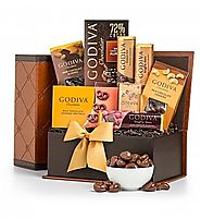 Sweet Gratitude Godiva Gift Chest - GiftTree.com