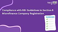 Compliance with RBI Guidelines in Section 8 Microfinance Company Registration