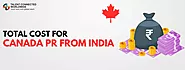 Total Cost for Canada PR from India 2023