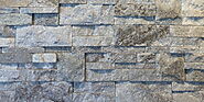 Black Quartzite Stone Veneer | Ledgestone Fireplace | Canyon Stone Canada