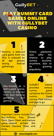 Play Rummy Card Games Online with Gullybet Casino