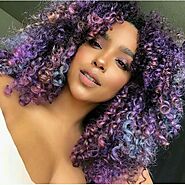 Cool colored Kinky curls