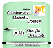Collaborative Magnetic Poetry with Google Drawings (National Poetry Month)