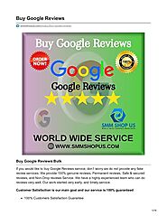 Buy Google Reviews