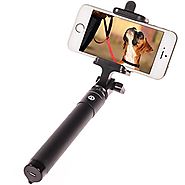 The Memory Journalists Best Selfie Stick, Bluetooth Remote Shutter Extendable Pole Monopod for iphone 6 Plus ,6, 5s, ...
