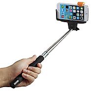 Selfie Stick, Flexion™ QuickSnap Pro 3-In-1 Self-portrait Monopod Extendable Wireless Bluetooth Selfie Stick with bui...