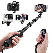 Arespark Selfie Stick Selfie Monopod for Cellphones and Gopro, Extends to 50 Inches
