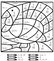 Free Thanksgiving Worksheets & Drawings Including Math
