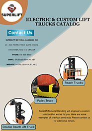 Electric & Custom Lift Trucks Catalog