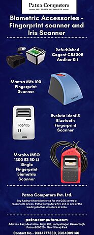 Biometrics Accessories - Fingerprint scanner and Iris Scanner