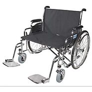 Bariatric Wheelchair drive™ Sentra EC Full Length Arm Black Upholstery 28 Inch Seat Width Adult 700 lbs. Weight Capacity