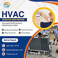 HVAC repair services inTemecula