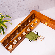 Handcrafted Pallanguzhi | Traditional Games | Buy Online | Zishta