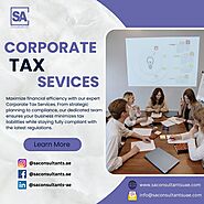 Corporate Tax Services | SA Consultants UAE