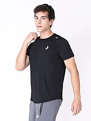 Black Training T-Shirt For Men - @699