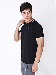 Black Running T-shirt for Men @799