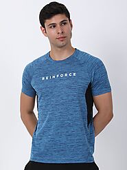 Blue Essential Training T-shirts For Men @749