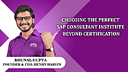 Choosing the perfect SAP Consultant Institute beyond certification