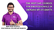 The best SAP courses for professionals in demand by students