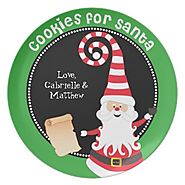 Personalized Christmas Cookie Plates